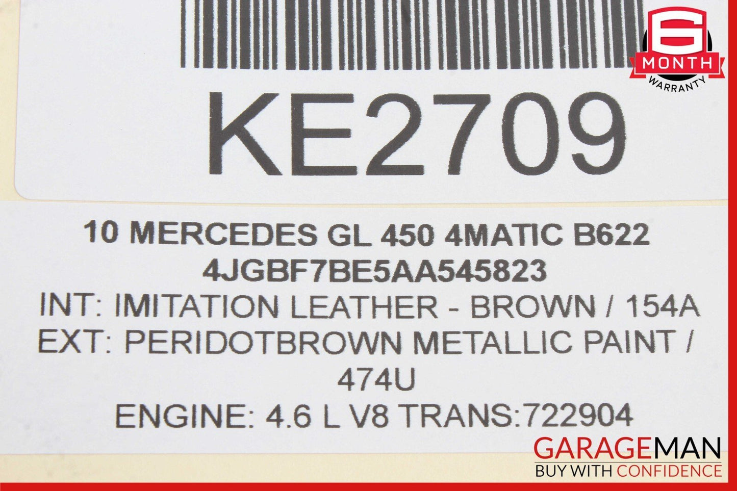 06-13 Mercedes X164 GL550 GL450 R350 ML550 Front Drive Shaft Driveshaft Axle
