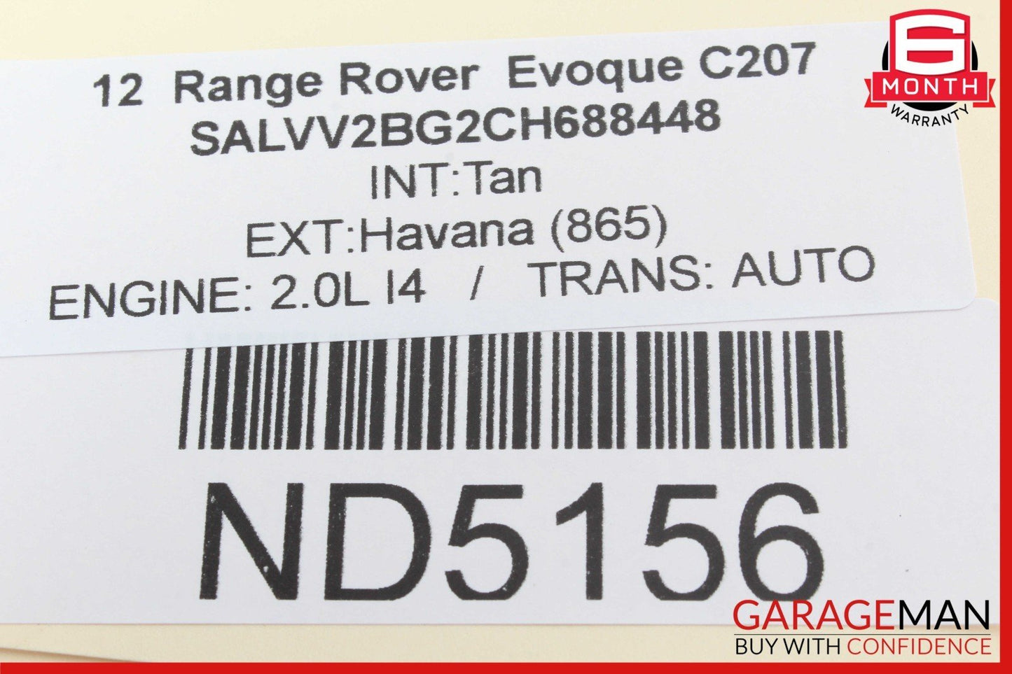 12-13 Range Rover Evoque Front Display Surround Trim Bezel w/ Control Switch OEM
