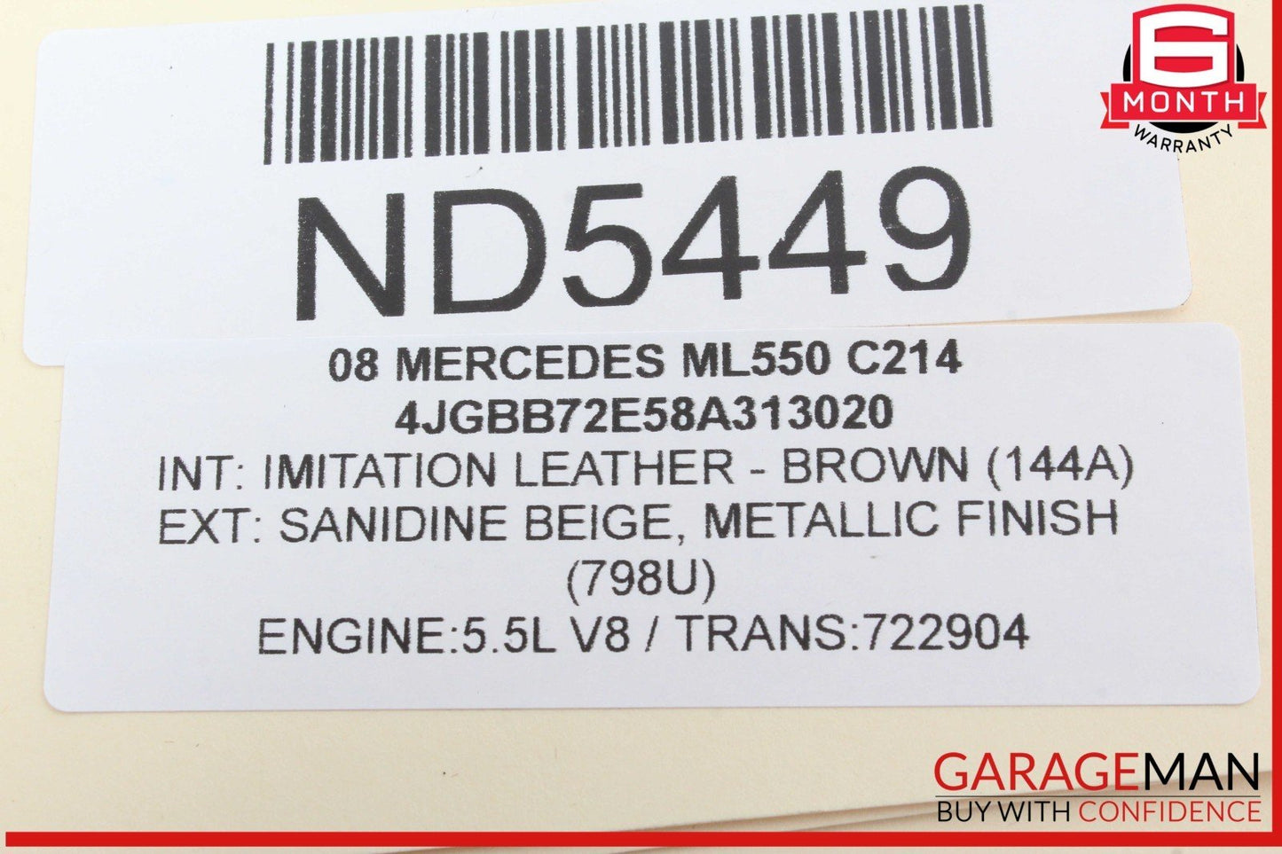 06-10 Mercedes W164 ML550 ML350 A/C Heater Climate Temperature Control Switch