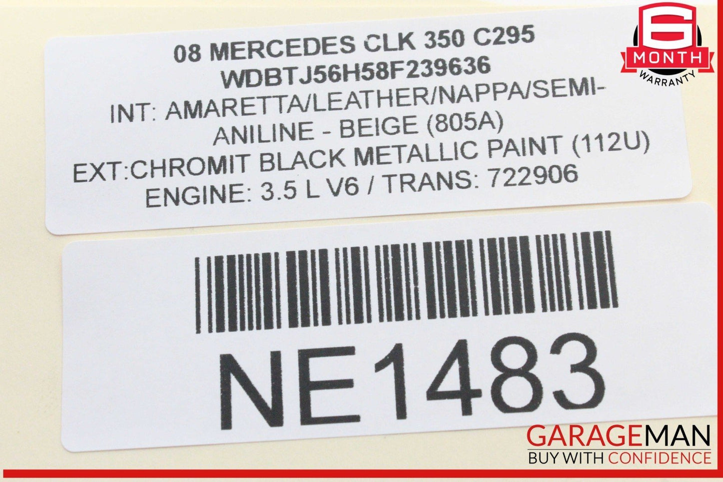 01-09 Mercedes W209 CLK350 C350 Door Sound Audio Speakers 2038205802 OEM