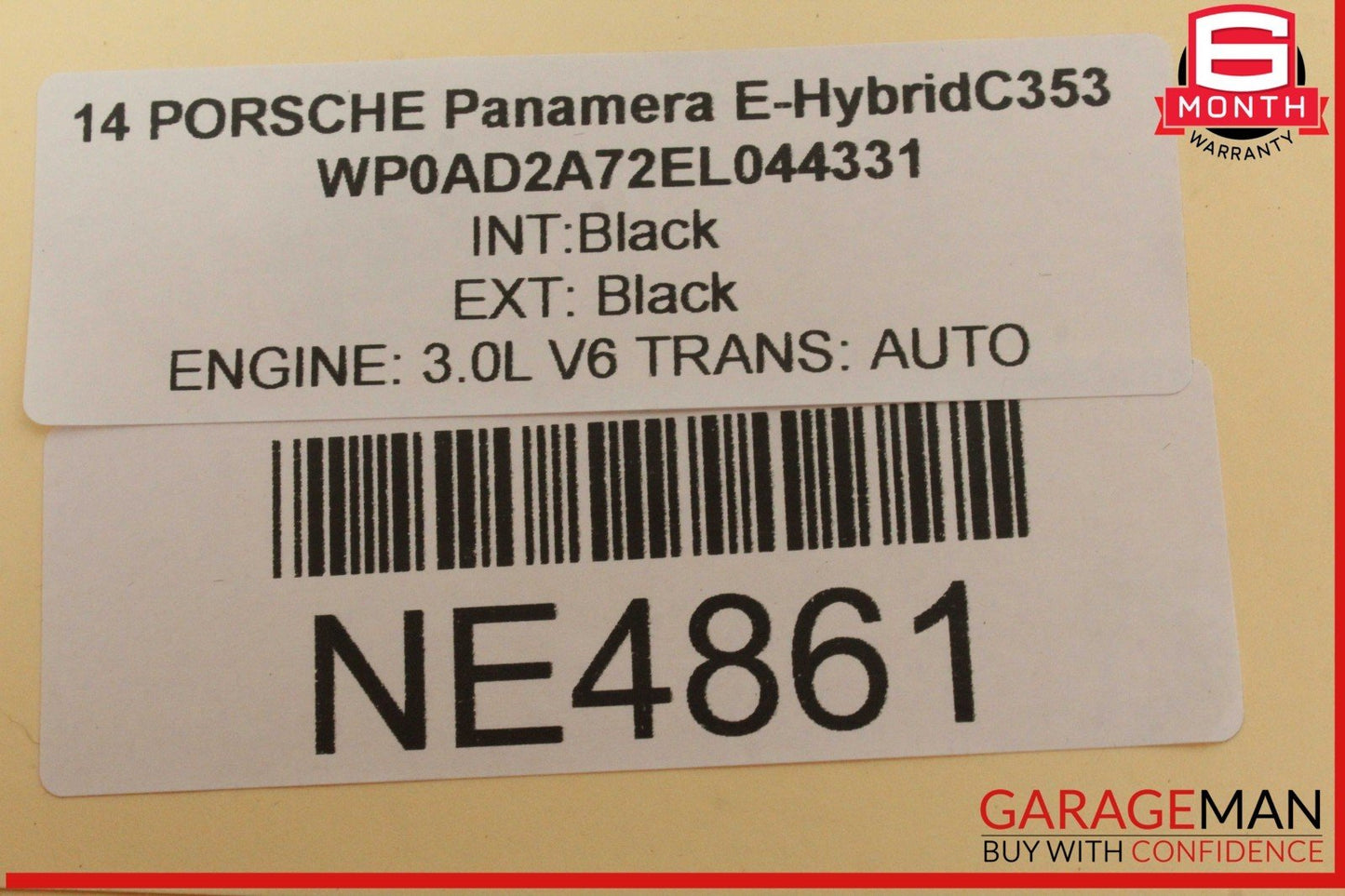 10-16 Porsche Panamera 970 E-Hybrid Rear Storage Compartment Carbon Fiber OEM