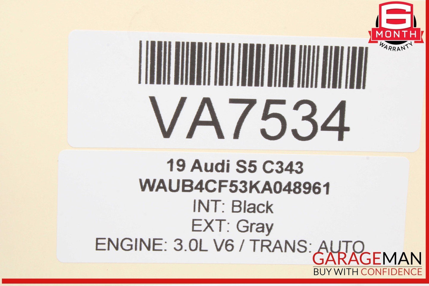 18-24 Audi S5 RS5 Rear Right Passenger Side CV Axle Driveshaft 8W0501204F OEM