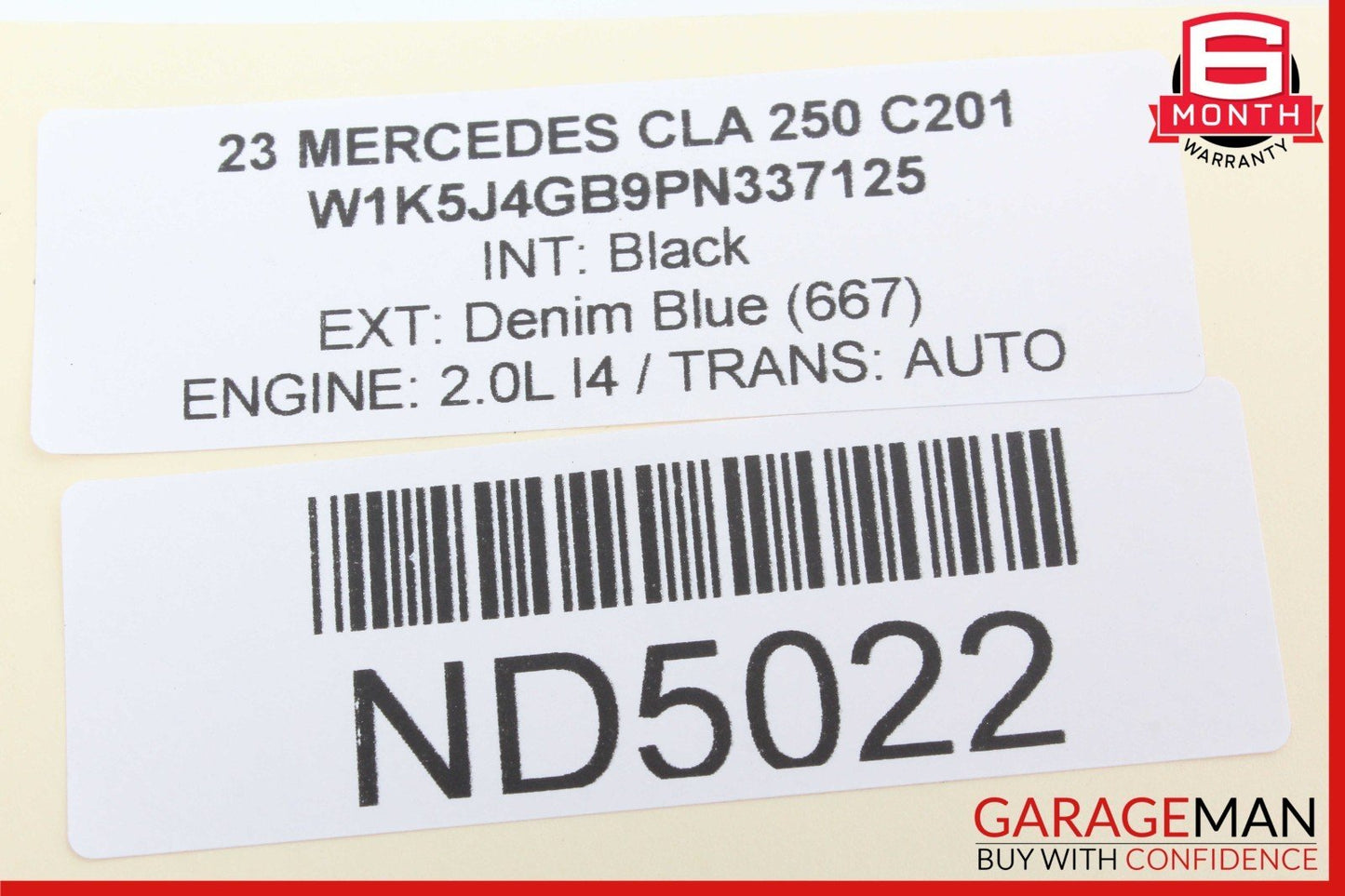 20-23 Mercedes W118 CLA250 Rear Right Side Bumper Mount Support Bracket OEM