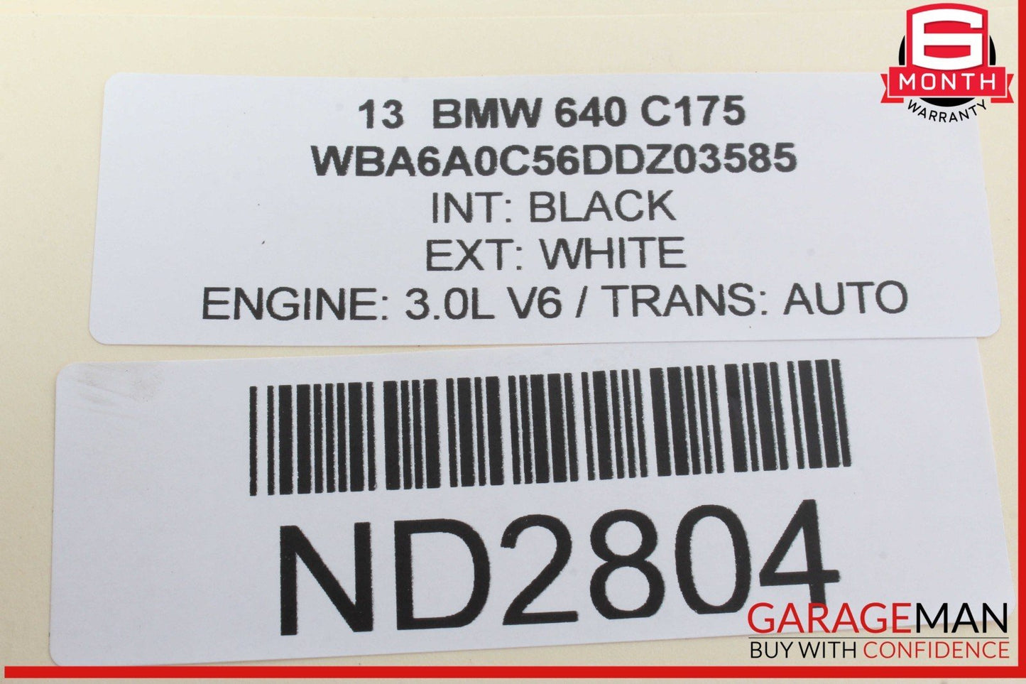12-18 BMW 640i 650i Front or Rear Left and Right Side Door Audio Sound Speaker