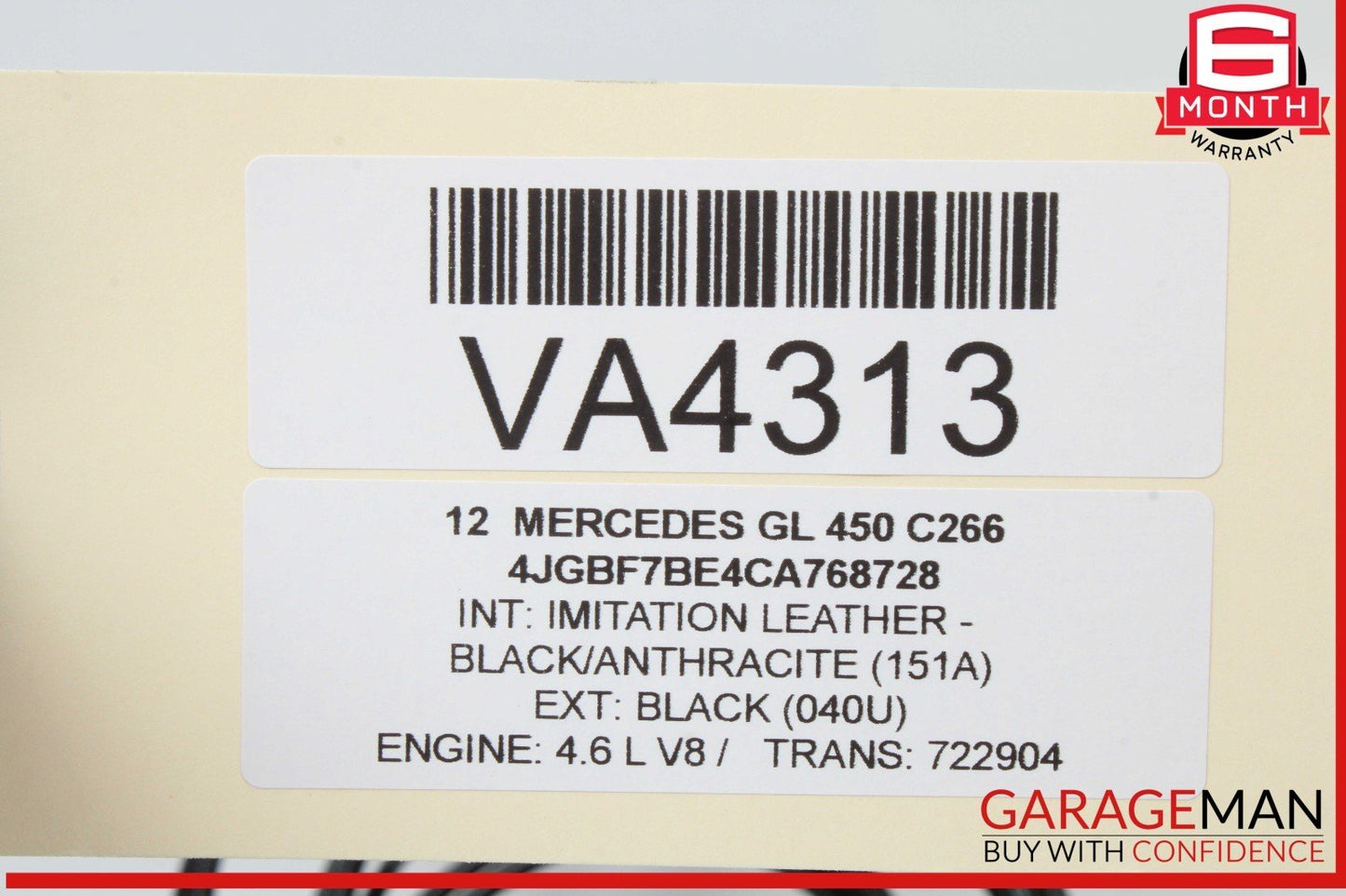 06-12 Mercedes X164 GL450 Trunk Lid Tailgate Hydraulic Pump Motor Cylinder OEM