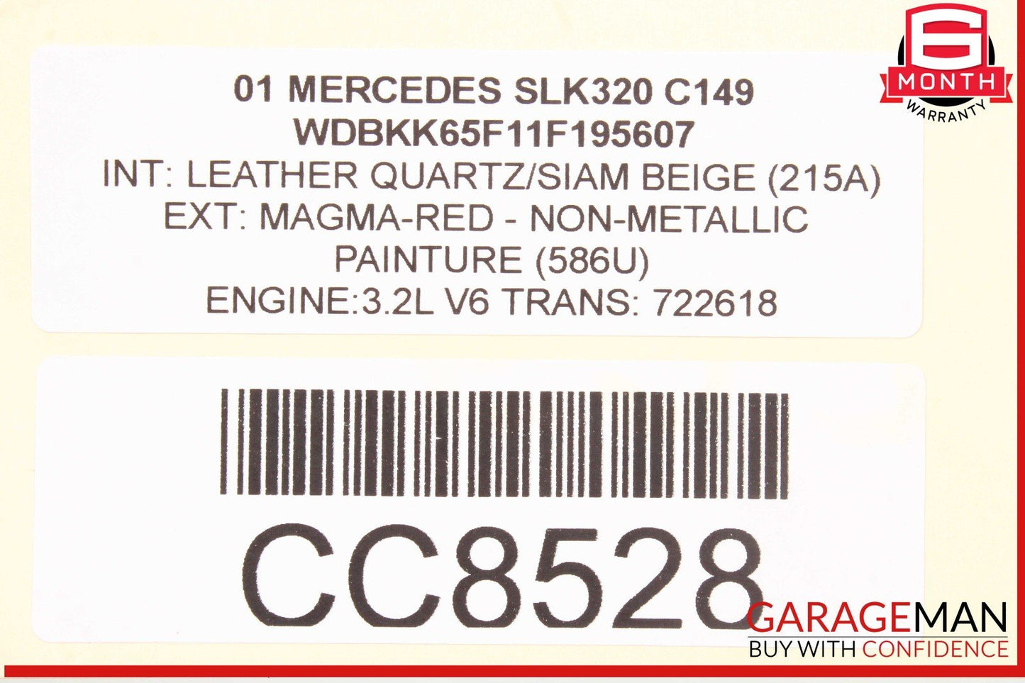 97-05 Mercedes R170 SLK320 E320 Engine Motor Block Assembly V6 M112 RWD OEM 176k