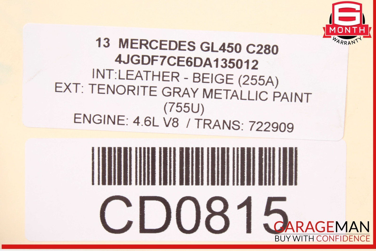 12-16 Mercedes X166 GL450 722.9 7G AWD Automatic Transmission 722.909 OEM 195k