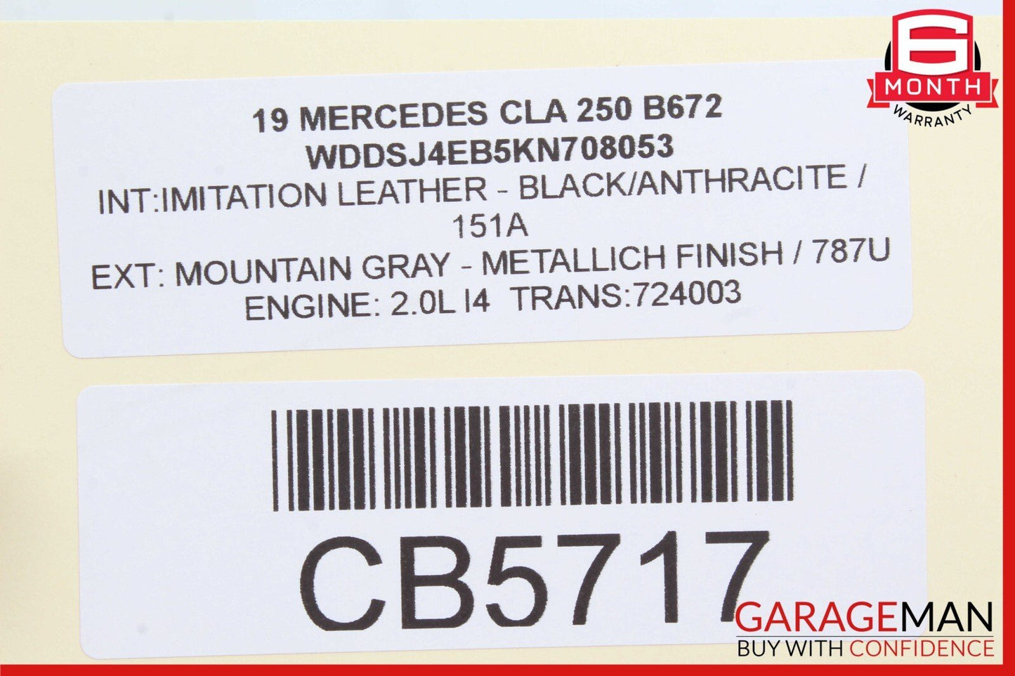 14-20 Mercedes W117 CLA250 Rear Left Driver Side Door Lock Latch Actuator OEM