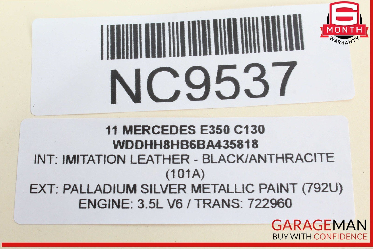 10-13 Mercedes W212 E350 Rear Right Passenger Side LED Tail Light Lamp