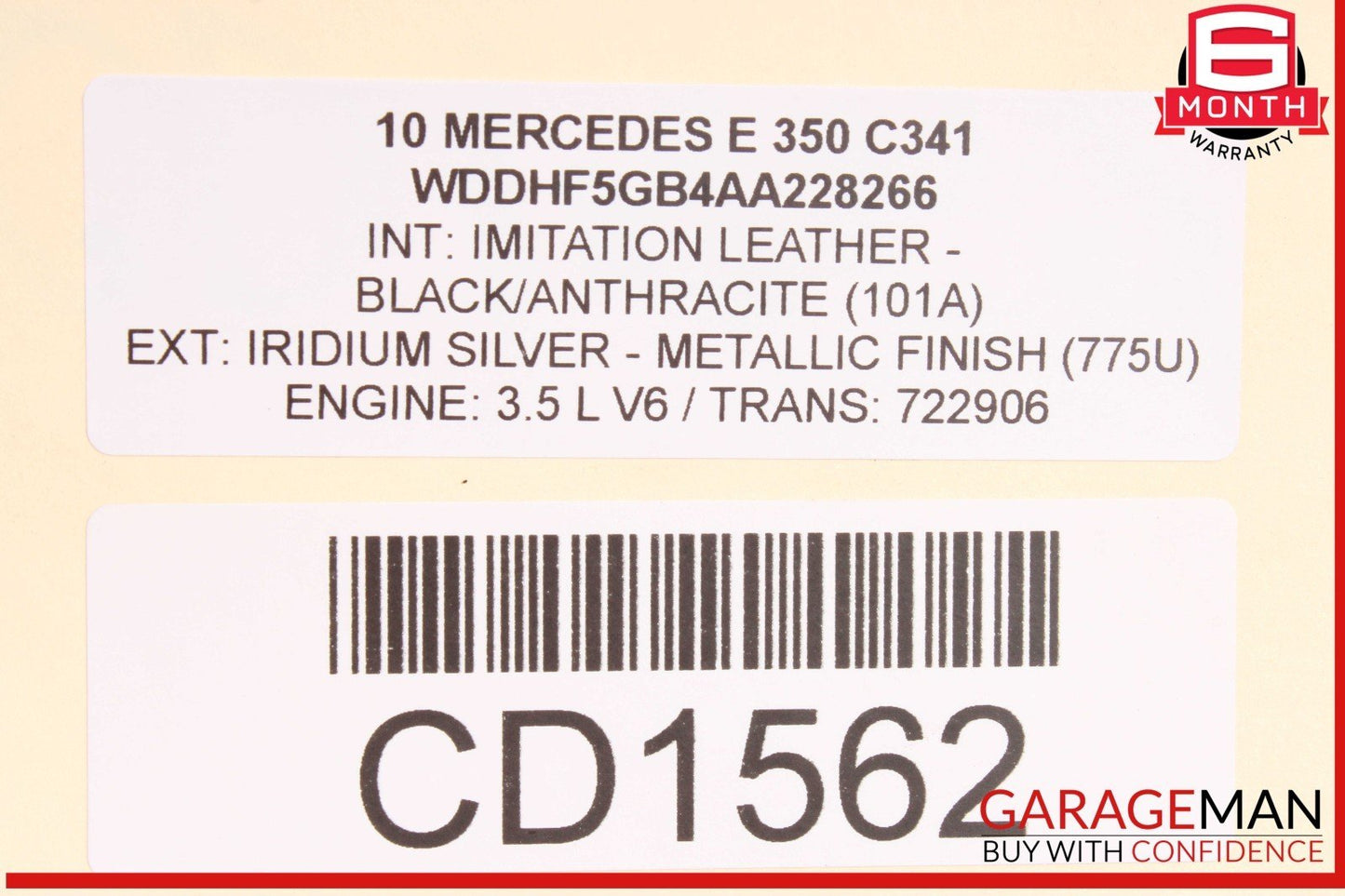 2010 Mercedes W212 E350 Sedan 3.5L RWD Engine Motor Assembly OEM 72k