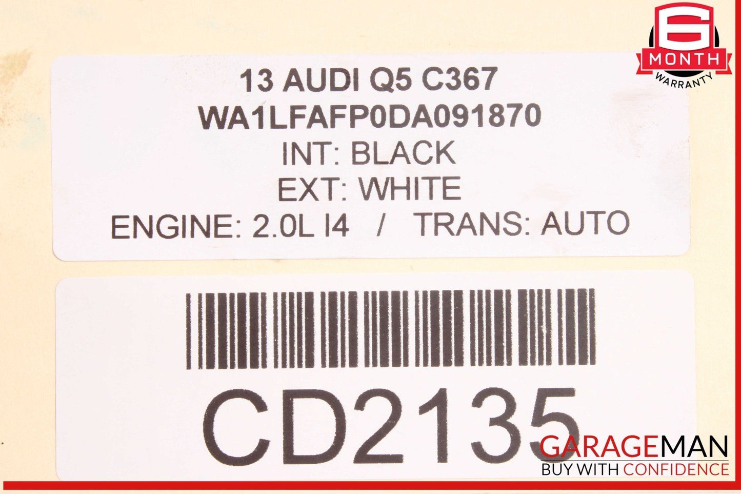 09-17 Audi Q5 A4 Rear Diff Differential Axle Carrier Assembly OEM