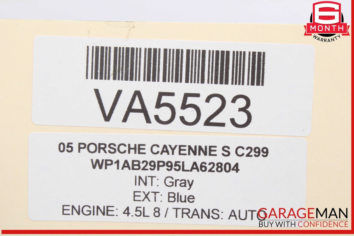 03-10 Porsche Cayenne S 955 957 Rear Right / Left Drive Axle CV Shaft Driveshaft