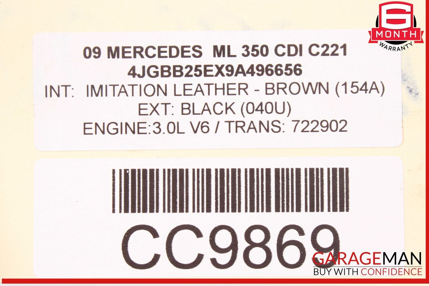 06-13 Mercedes W164 ML350 GL550 Engine Motor Radiator Cooling Fan Assembly OEM