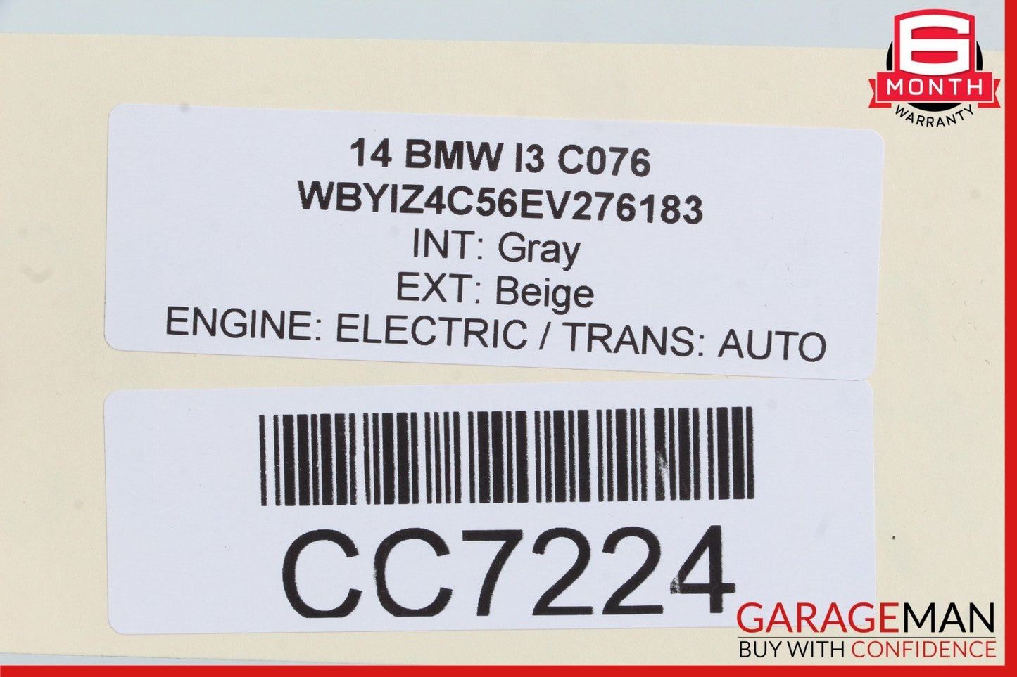 14-21 BMW i3 I01 Hybrid Rear Left Driver Side Door Shell Panel Cover Assy OEM