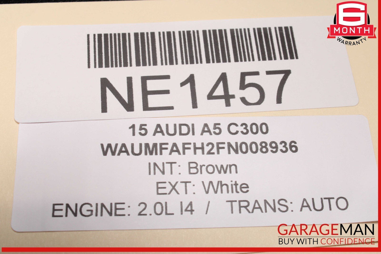 10-17 Audi A5 S5 Front Left Driver Side Door Shell OEM