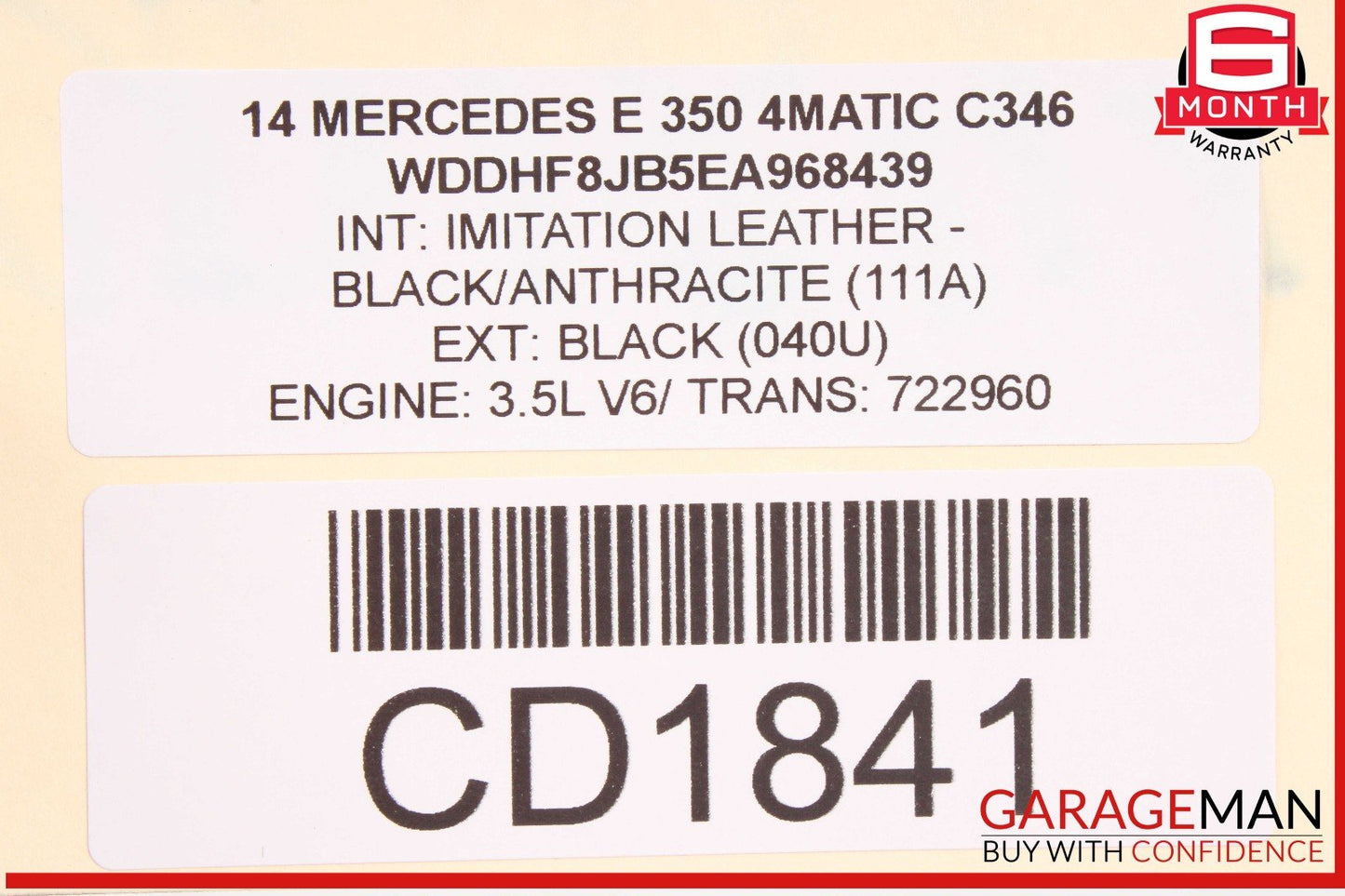 14-16 Mercedes W212 E350 Sedan 4Matic Automatic Transmission Assembly OEM