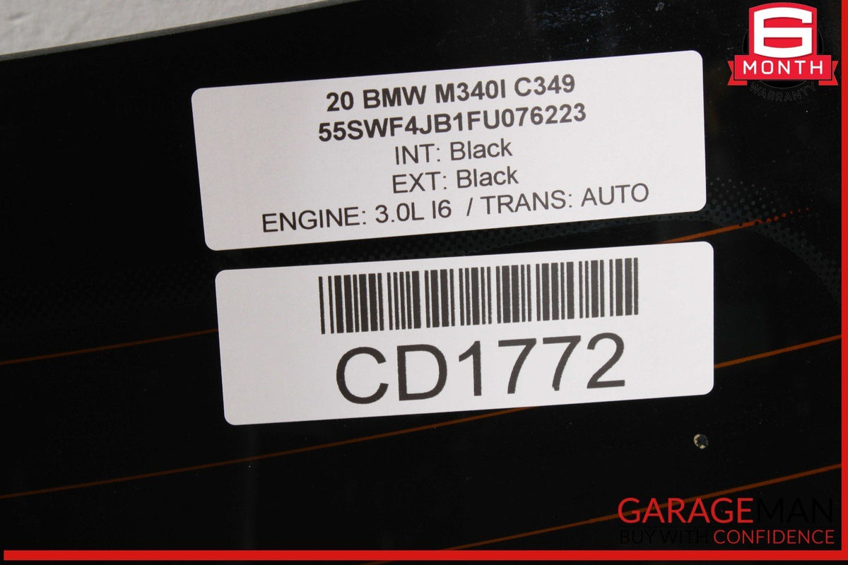 19-24 BMW M340i 330i G20 Rear Windshield Back Glass Window OEM