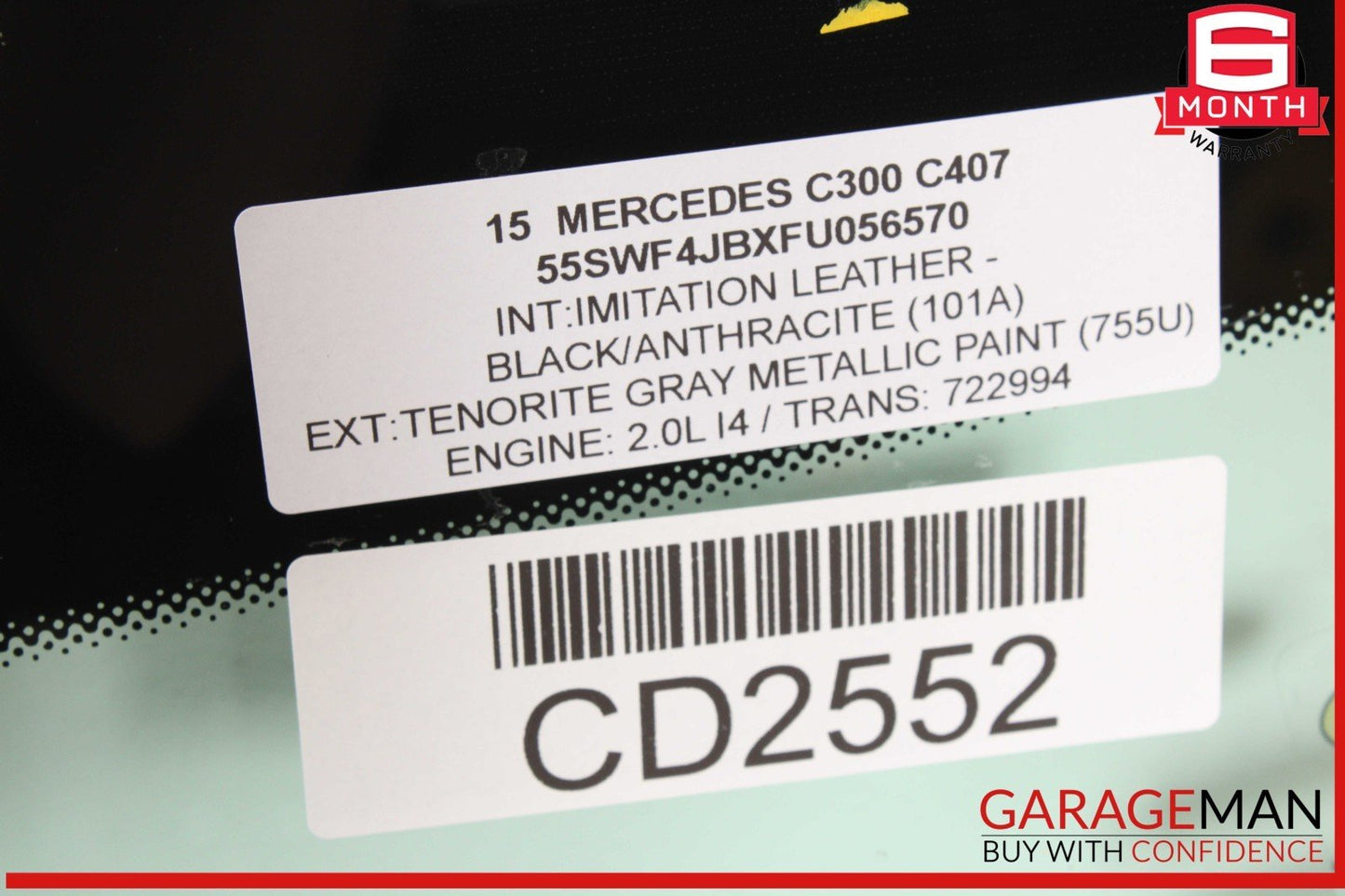 15-18 Mercedes W205 C300 C350e Front Windshield Wind Shield Auto Glass OEM