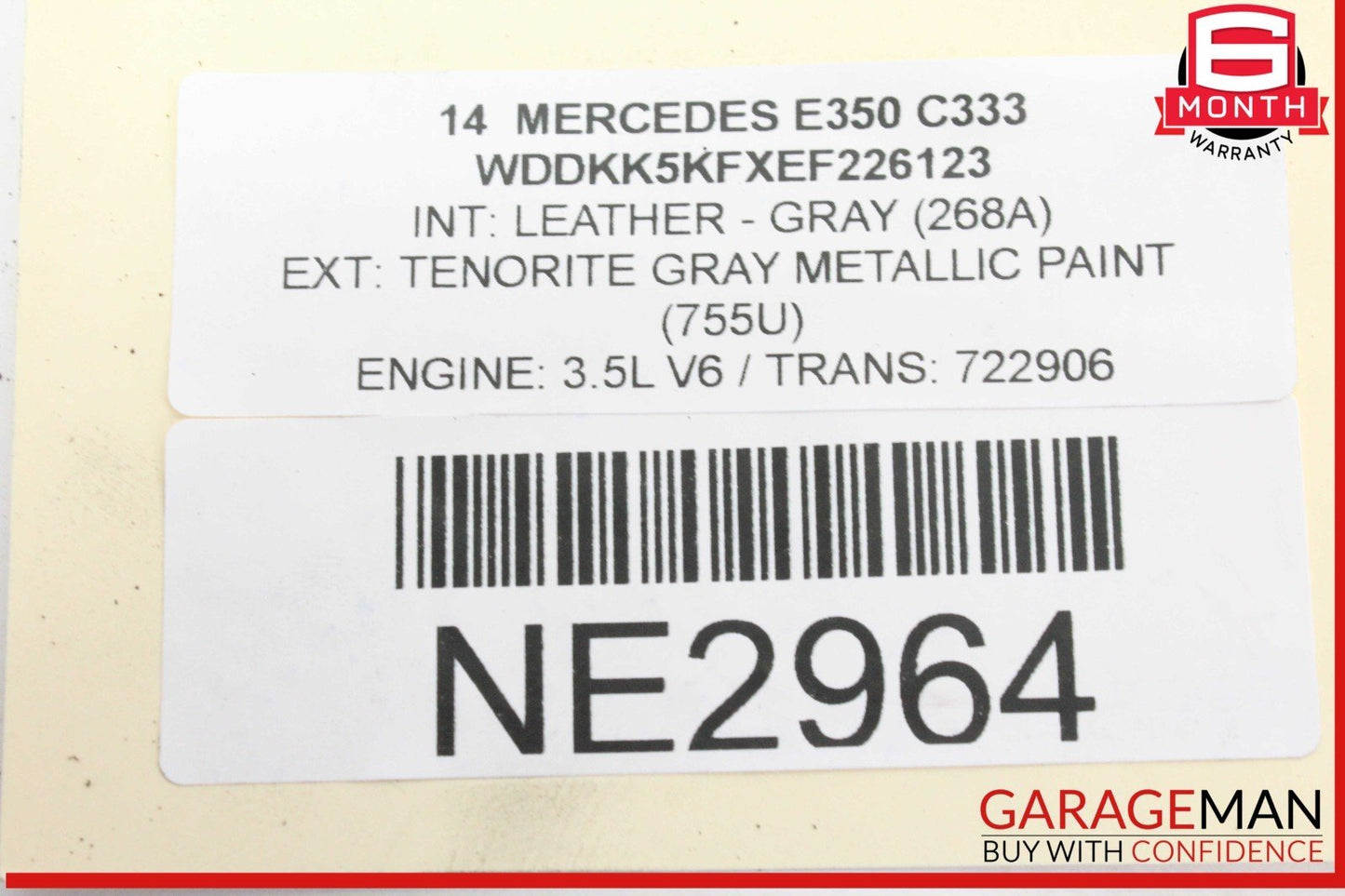 10-17 Mercedes W207 E350 E550 Convertible Trunk Lid Tailgate Handle Trim OEM