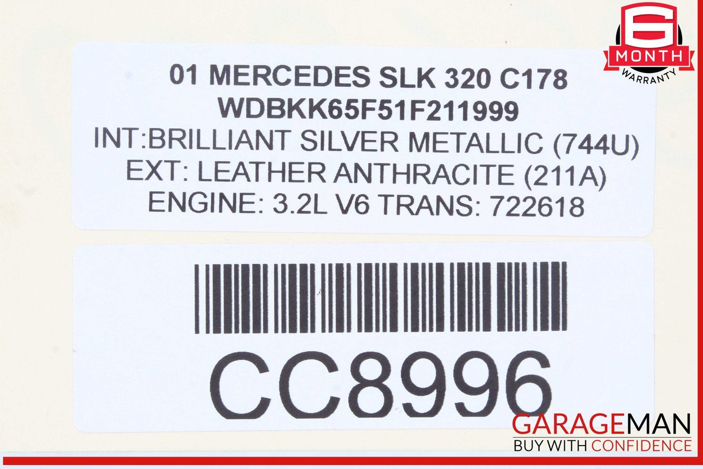 01-04 Mercedes R170 SLK230 Engine Motor Cooling Radiator Fan Assembly OEM