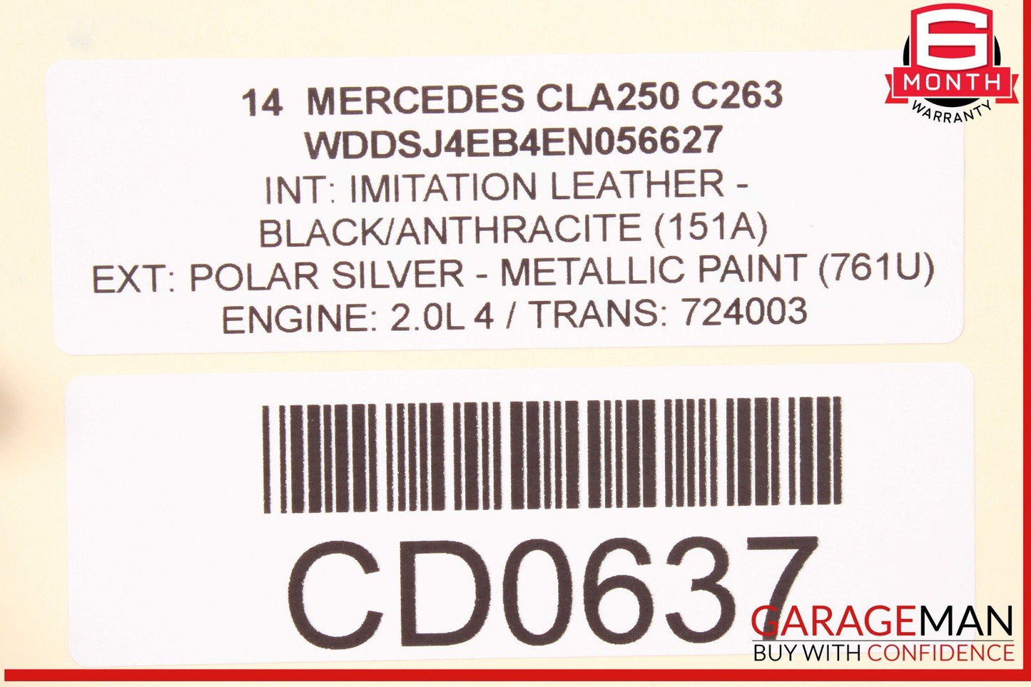 08-20 Mercedes W117 CLA250 Engine Radiator Cooling Fan Motor Assembly OEM