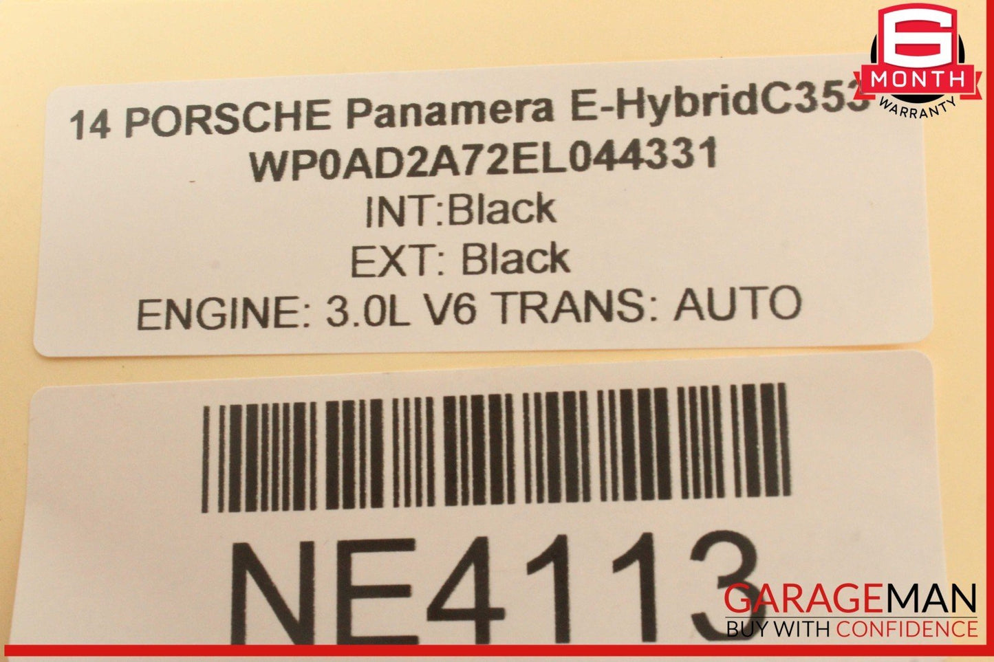 12-16 Porsche Panamera 970 E-Hybrid Air Ride Suspension Pressure Tank OEM