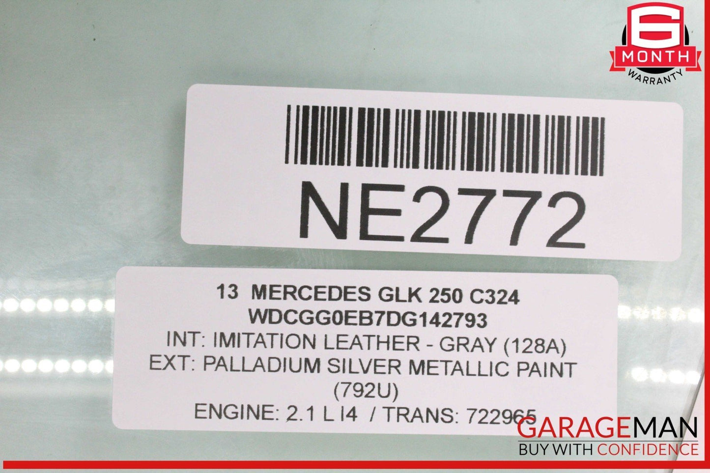 10-15 Mercedes X204 GLK350 Front Left Driver Side Door Window Glass OEM