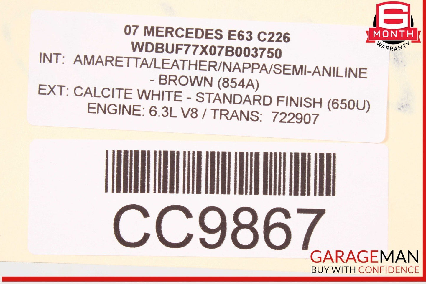 07-11 Mercedes W211 E63 CLS63 AMG Engine Motor Radiator Oil Cooler Assembly OEM