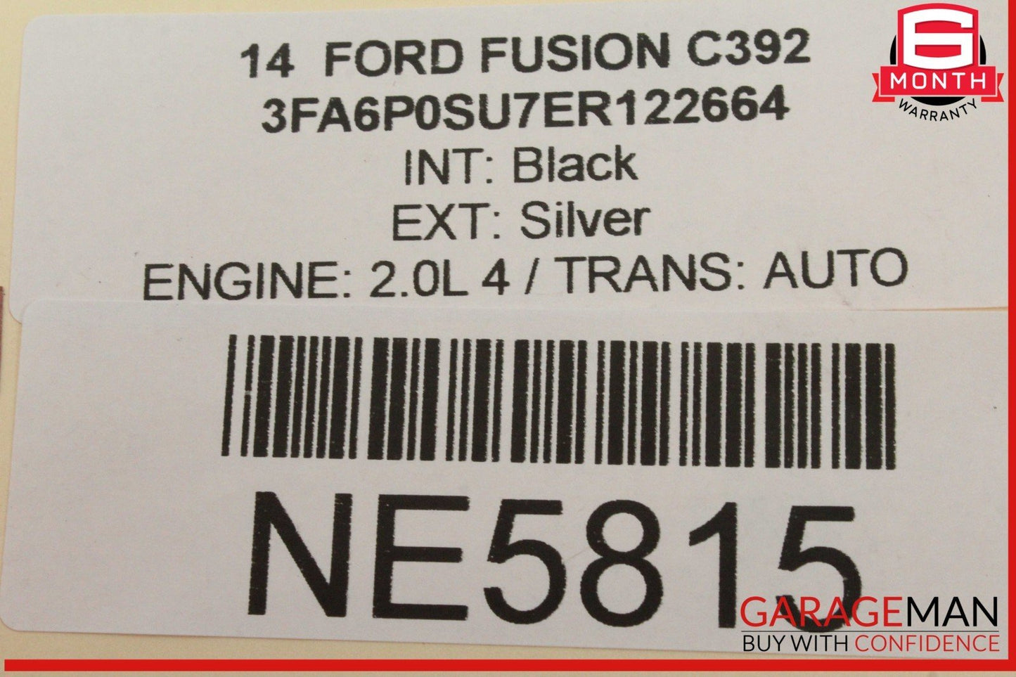 14-15 Ford Fusion Front AC Air Conditioning Temperature Climate Control Panel