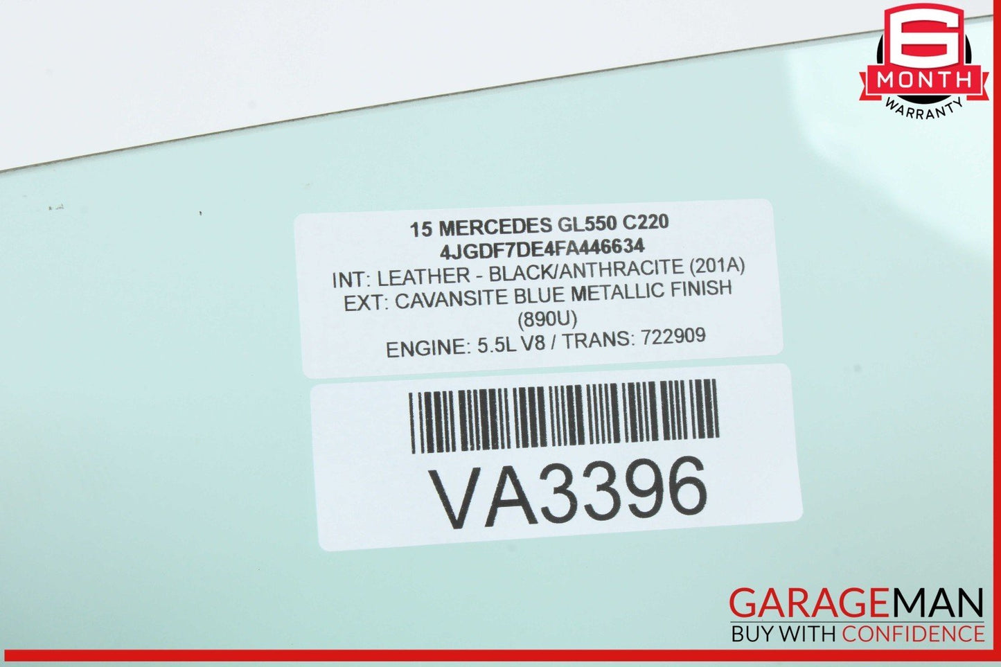 12-19 Mercedes X166 GL550 GLE43 AMG GLS550 Front Right Door Window Glass OEM