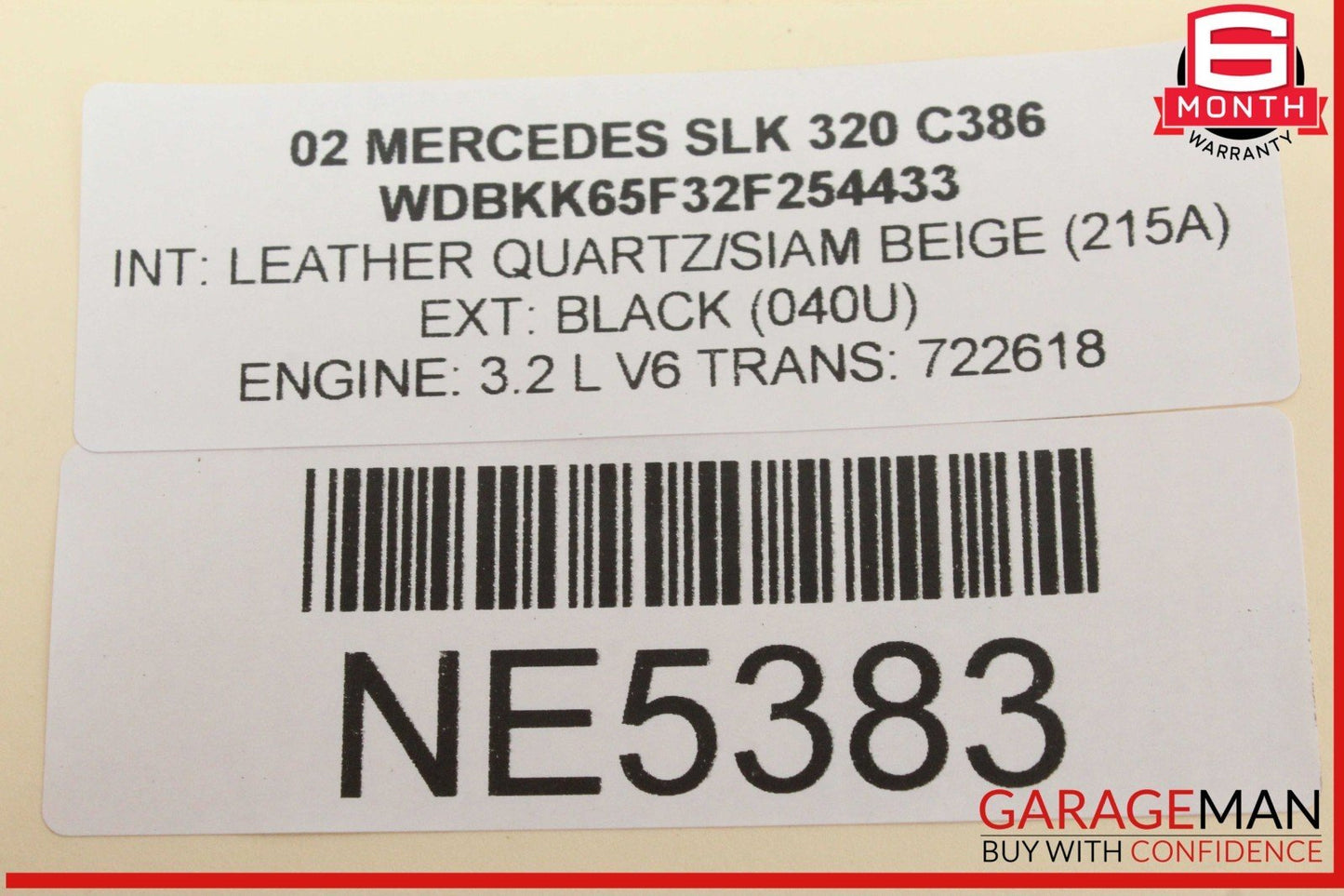 01-04 Mercedes R170 SLK320 Front Left Driver Side Steering Wheel Airbag OEM