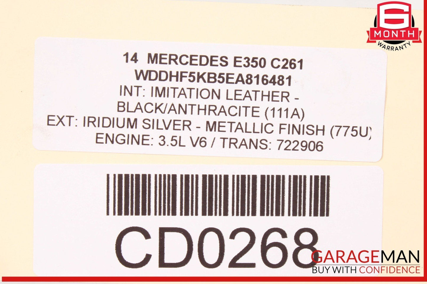08-20 Mercedes W212 E350 C250 Engine Radiator Cooling Fan Motor Shroud Assy OEM