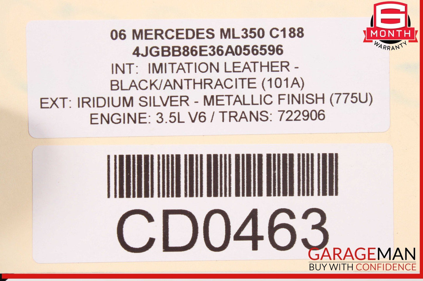 06-11 Mercedes W164 ML500 R350 AWD 7G Automatic Transmission 722.906 OEM 139k