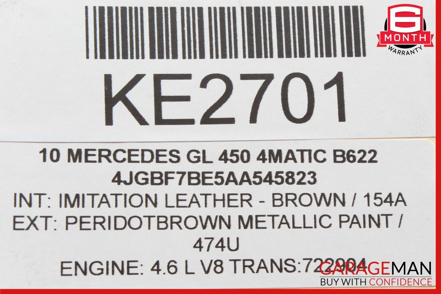 06-13 Mercedes X164 GL450 R350 ML350 ABS Anti Lock Brake Hydraulic Pump OEM