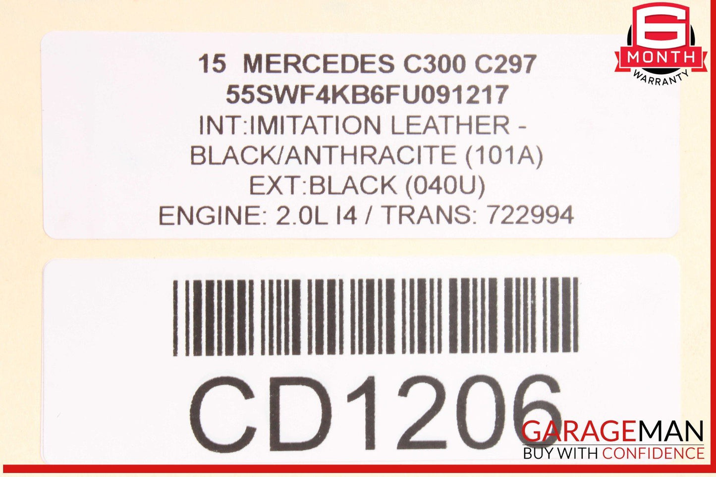 15-20 Mercedes W205 C300 4Matic Rear Differential Diff Axle Carrier AWD OEM
