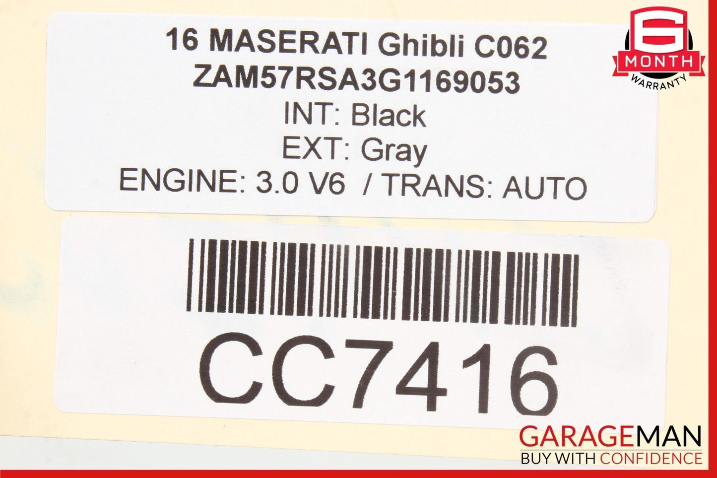 14-22 Maserati Ghibli M157 S Rear Right Side Interior Door Panel OEM