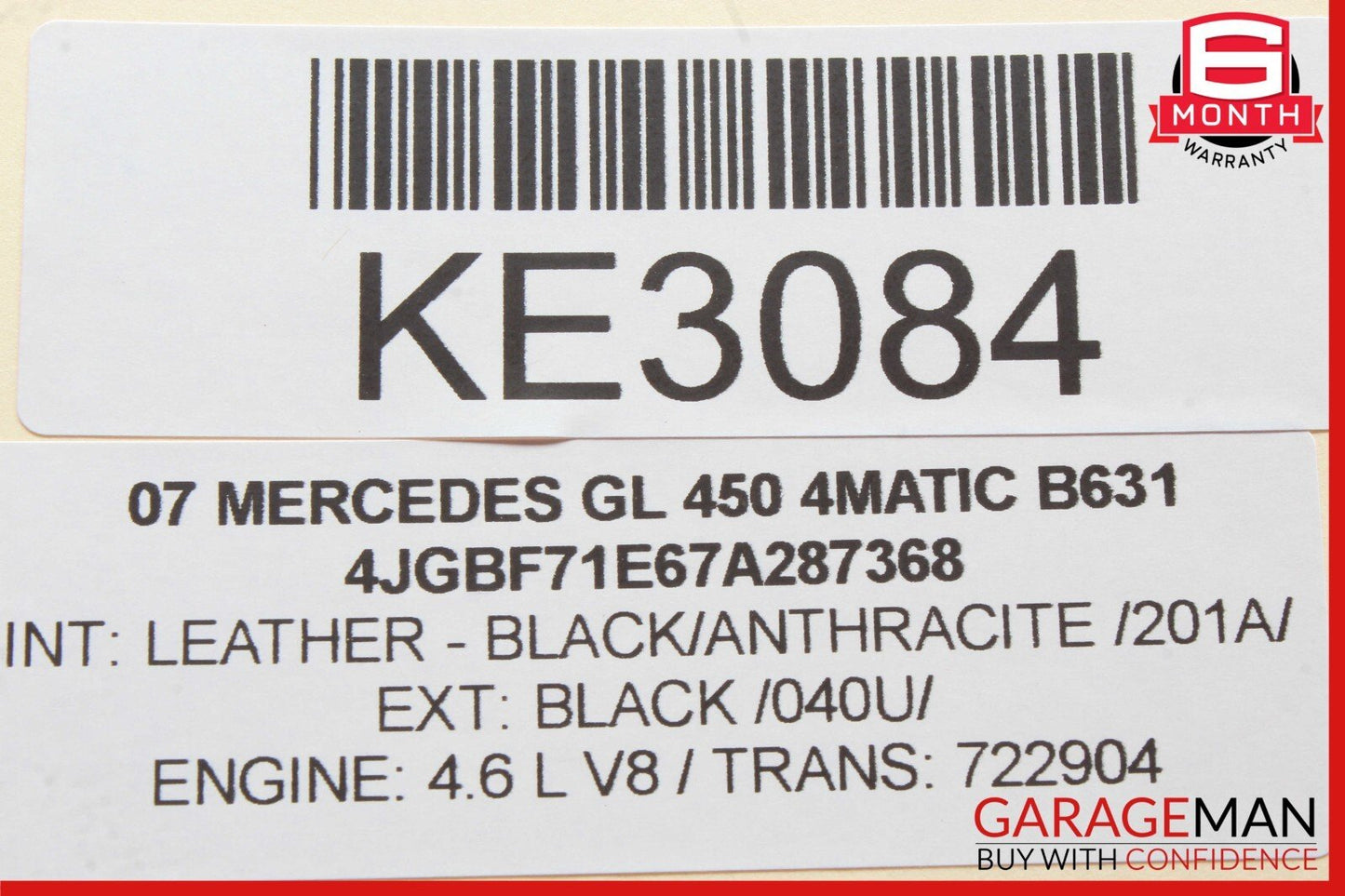 06-10 Mercedes X164 GL450 CLK350 Front Left Side Foglight Fog Light Lamp OEM