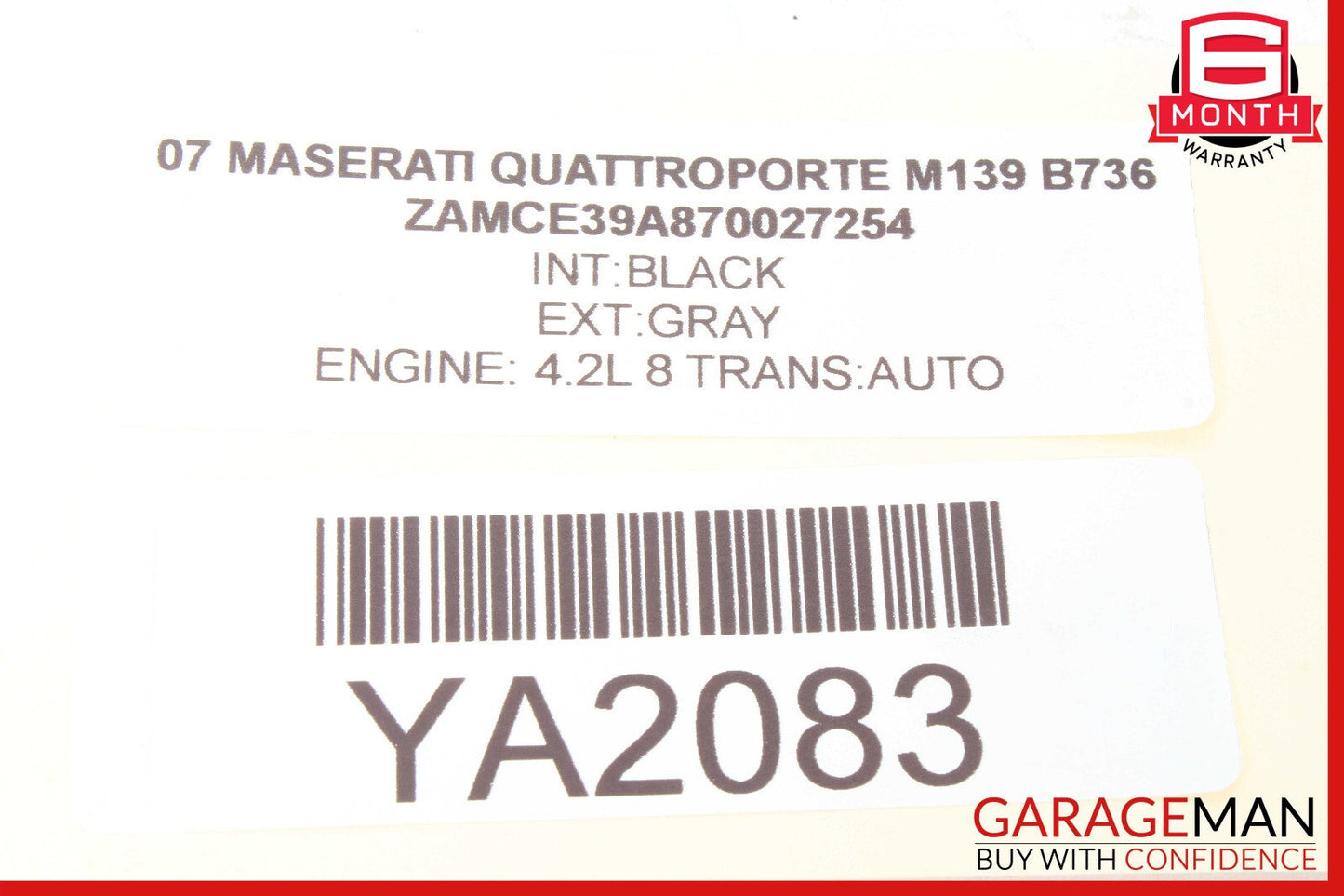 03-08 Maserati Quattroporte M139 Rear Center Console Arm Rest Armrest OEM
