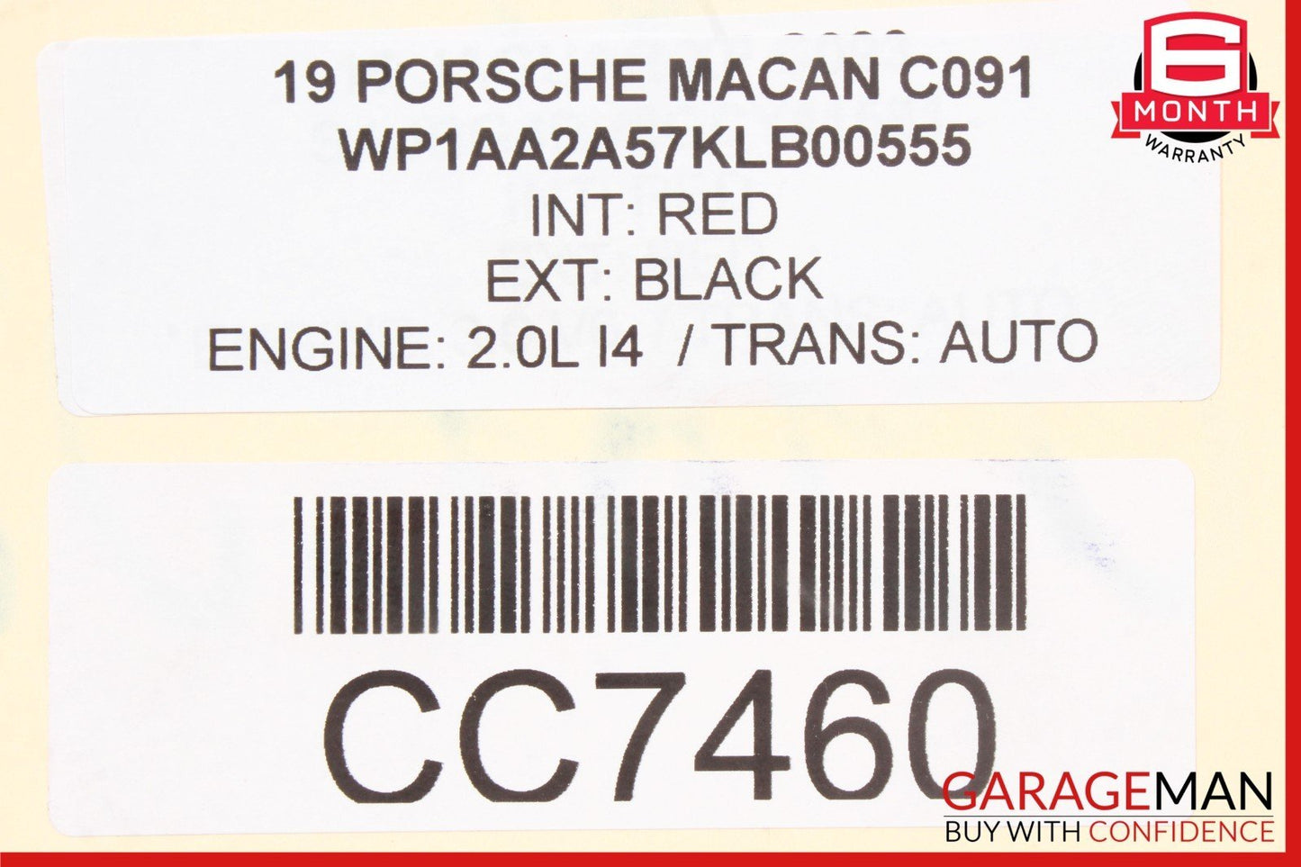 15-24 Porsche Macan 95B Front Right & Left Complete Seat Set of 2 Pc Red OEM