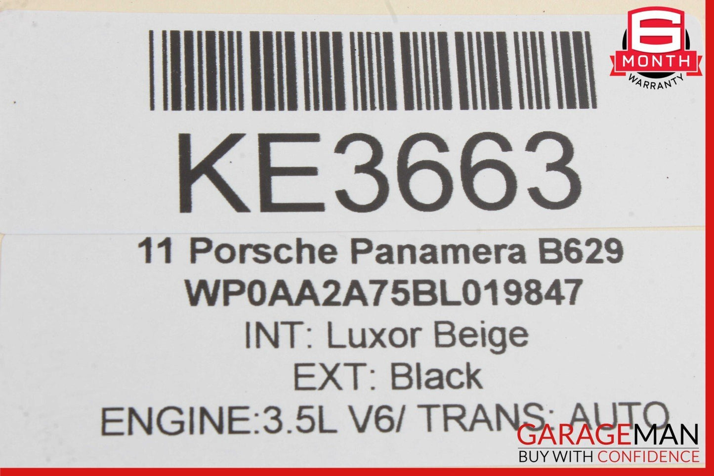 10-16 Porsche Panamera 970 Rear Left Side Suspension Lower Control Arm OEM