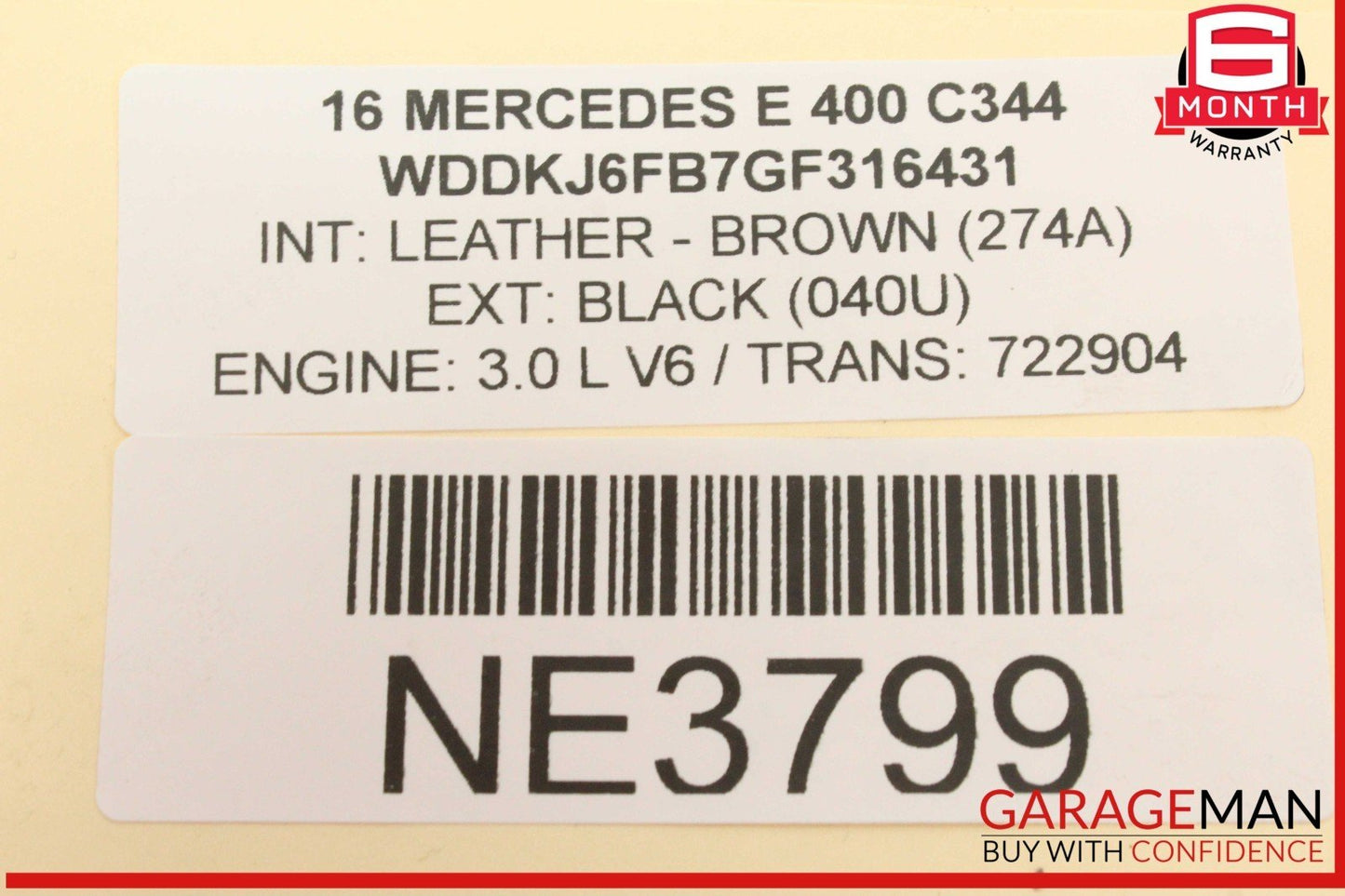 10-17 Mercedes W207 E400 Rear Left Door Window Regulator Frame w/ Motor OEM