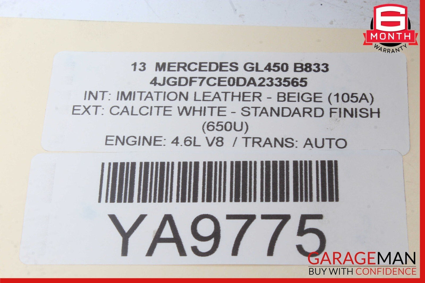 Mercedes X166 GL450 Air Intake Manifold Distributor Engine Intercooler Assembly