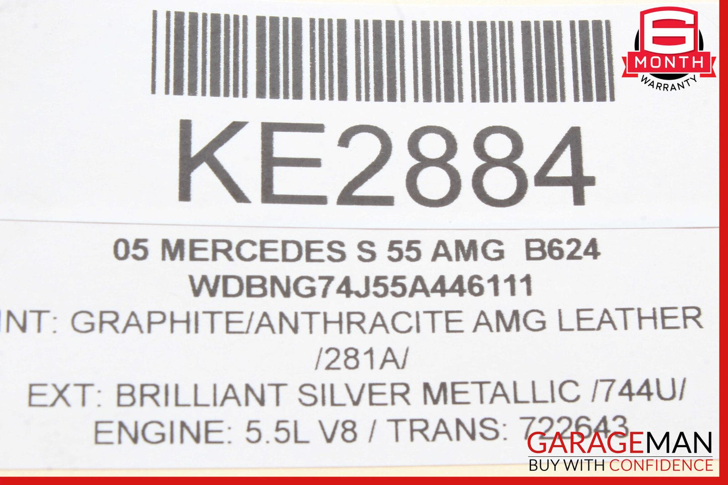 00-06 Mercedes W220 S55 CL55 Rear Left Lower Control Arm 1403521205 OEM