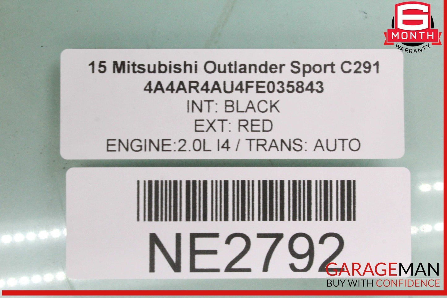 11-24 Mitsubishi Outlander Sport Front Left Door Window Glass OEM