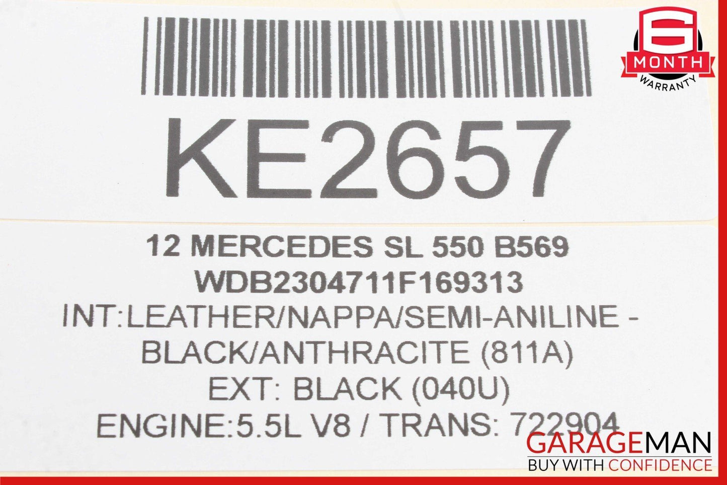 03-12 Mercedes R230 SL550 E350 CLS550 Rear Right Side Upper Control Arm OEM