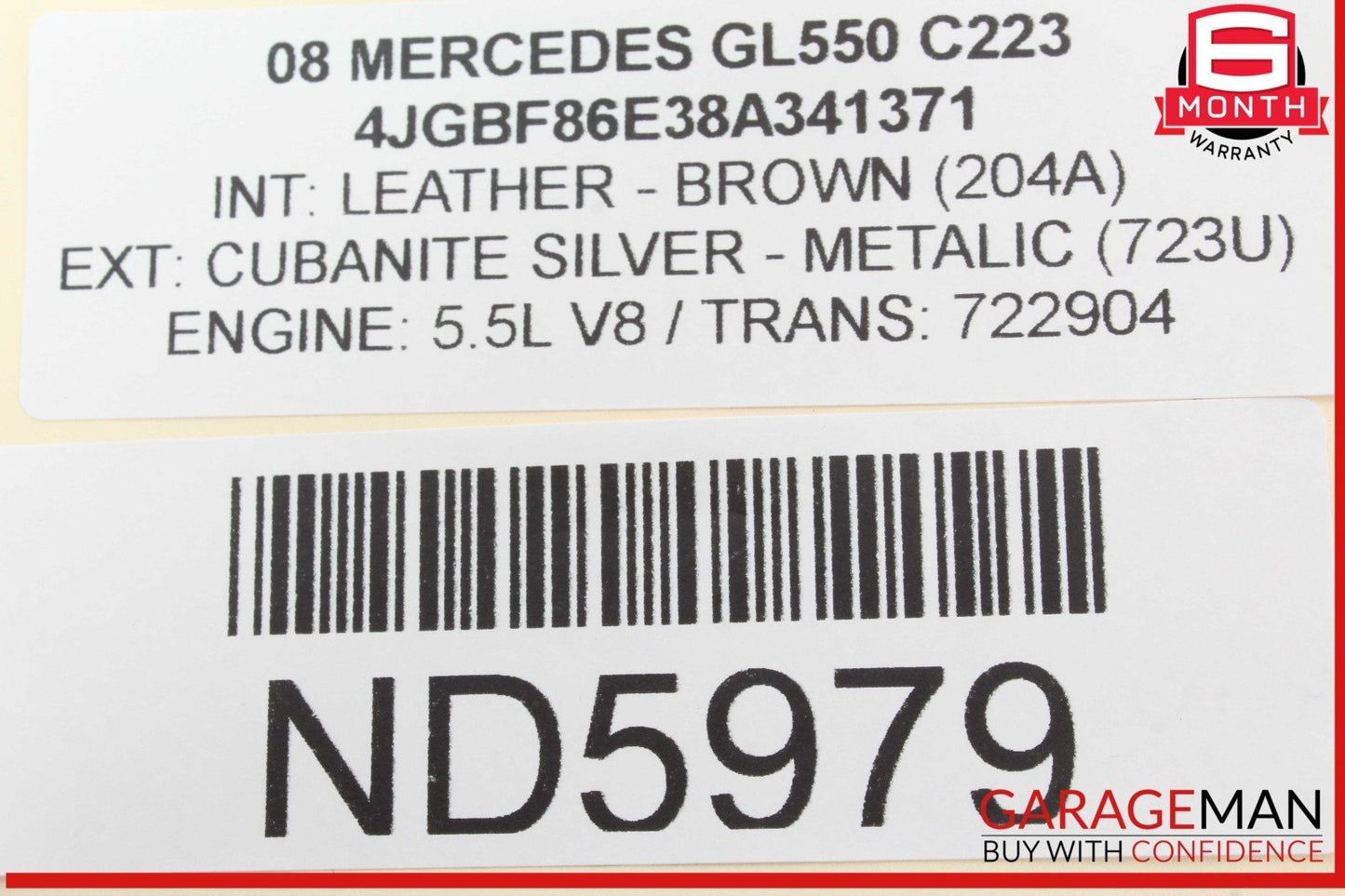 07-12 Mercedes X164 GL550 GL450 Rear Subwoofer Audio Speaker Harman Kardon OEM