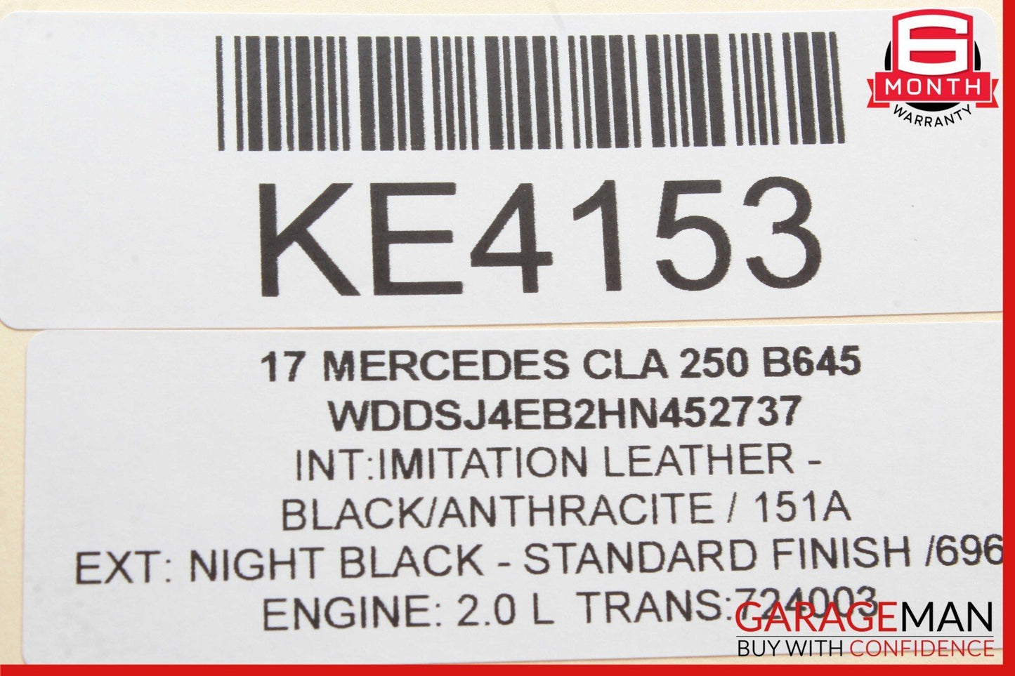 14-20 Mercedes W117 CLA250 Rear Right or Left Suspension Lower Control Arm OEM