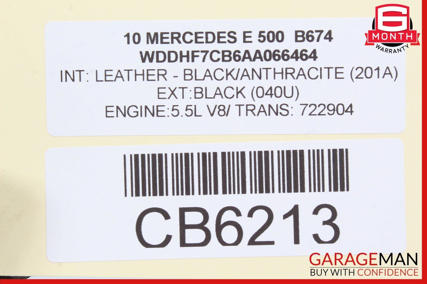 08-17 Mercedes W212 E550 E350 E400 Rear Trunk Lid Latch Lock Actuator OEM