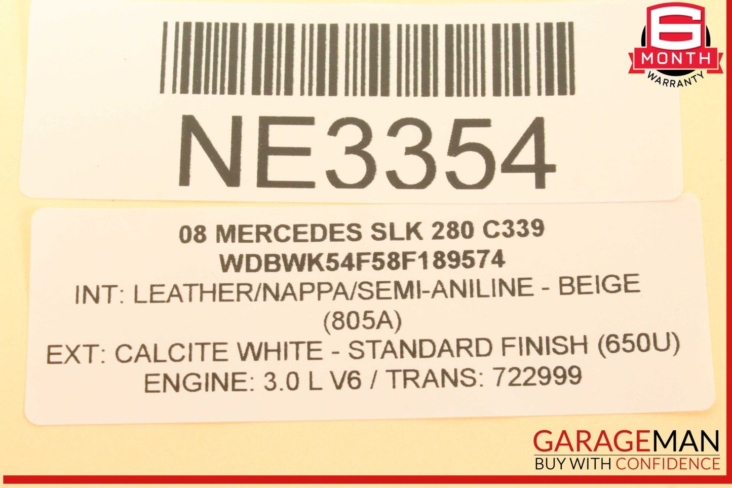 05-11 Mercedes R171 SLK280 SLK350 Trunk 3rd Third Brake Stop Light Lamp OEM
