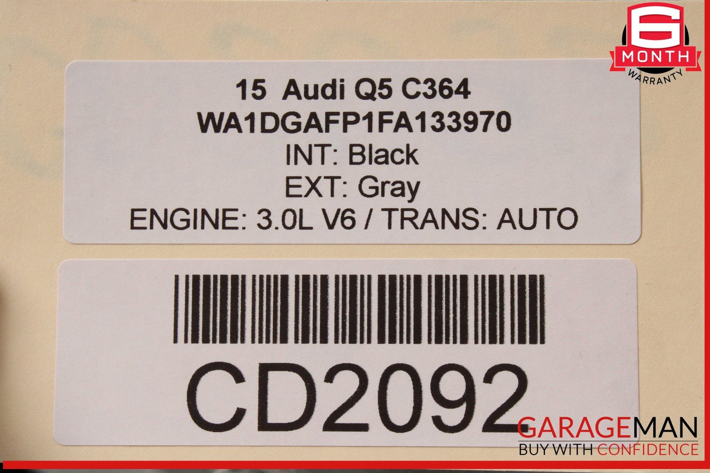 14-17 Audi SQ5 Q5 Complete Engine Motor Block Assembly OEM 153k